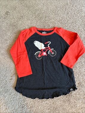 Kids Whistle & Flute baseball shirt